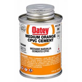 4-oz. Orange Medium-Bodied CPVC Pipe Cement