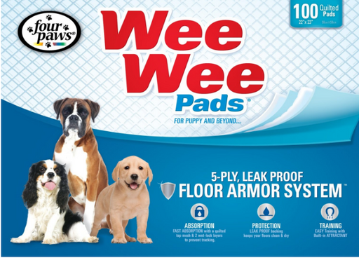 Four Paws Wee Wee Pad Puppy Housebreaking Pads