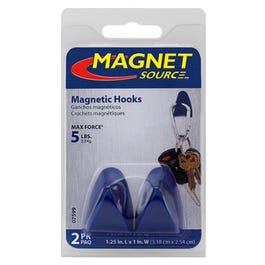 Magnet Hooks With Gripper Pads, 2-Pk.