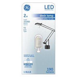 LED Light Bulb, T3, Warm White, Frosted, Non-Dimmable, 190 Lumens, 2-Watts