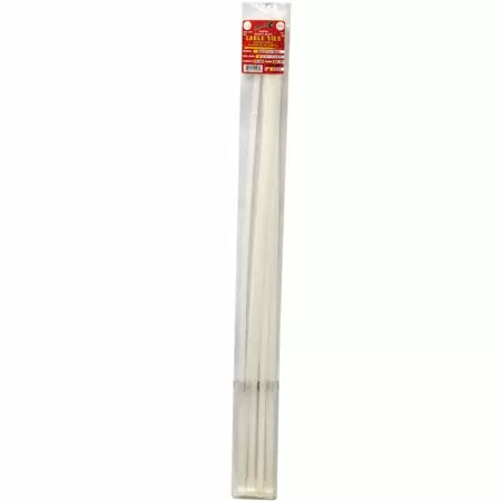 Tool City 40 In. L White Cable Tie 10 Pack