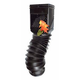 Downspout Filter, Black PVC, 18-In.