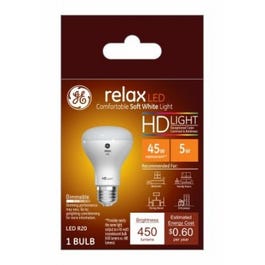 LED Relax HD Bulb, R20, Soft White, 450 Lumens, 5-Watt