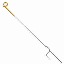 Pig Tail Step-in Post,  9/32-In., Heavy-Duty, Galvanized Steel Rod, For Temporary Fencing