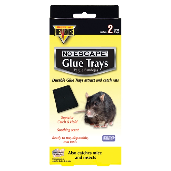REVENGE BAITED GLUE TRAYS FOR RATS 2 PACK