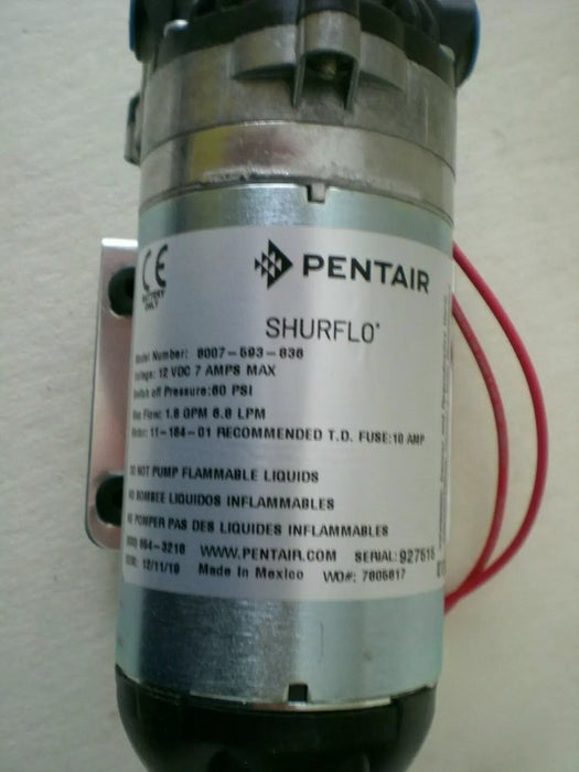 Shurflo On Demand Diaphragm Pump 12volt 1.8 Gpm, 60 Psi