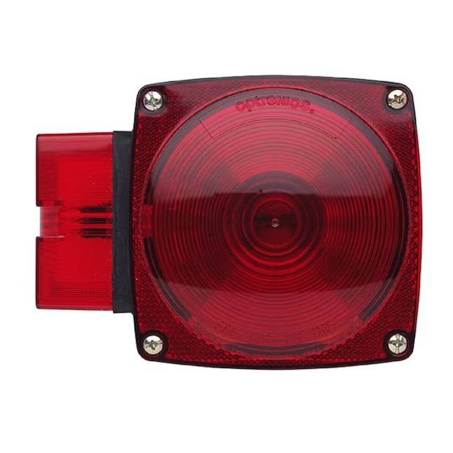 Carry-on Trailer Tail Light, 80" Wide And Over, Left, Road Side