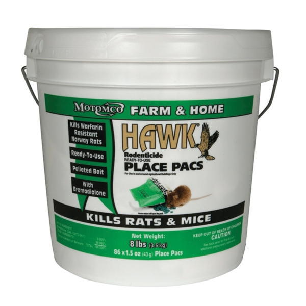 HAWK PLACE PACS RODENTICIDE
