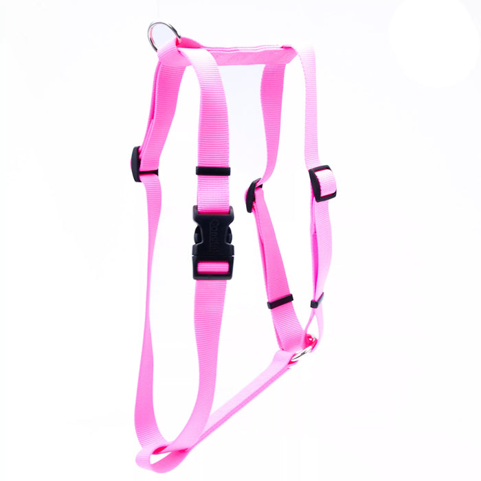 Coastal Pet Products Standard Adjustable Dog Harness Bright Pink  5/8" x 14"-24"