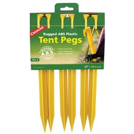 12-Inch 6-Piece Plastic Tent Stakes