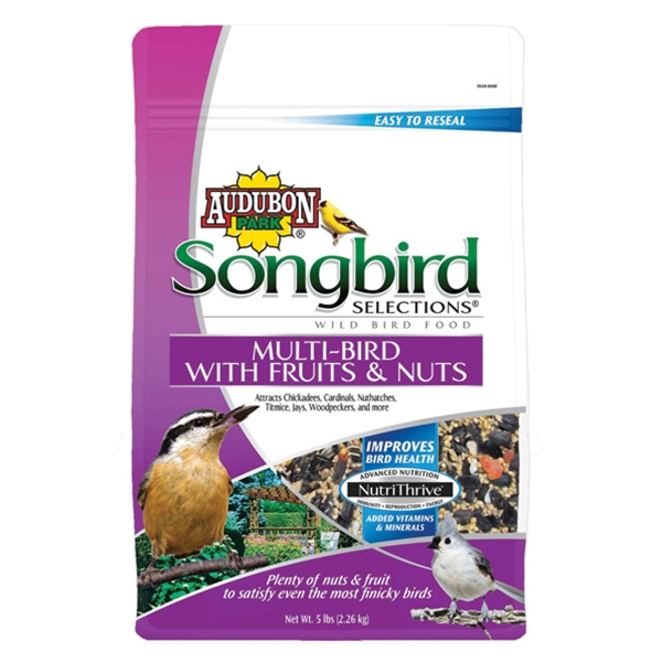 Audubon Park Songbird Selections Multi-Bird with Fruit & Nuts Bird Food
