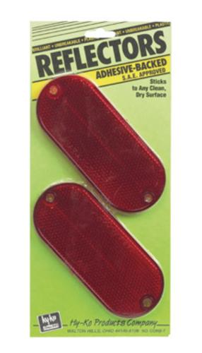 Hy-Ko Self-Adhesive Oval Safety Reflector 4-3/8 in.