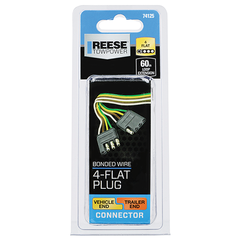 Reese Towpower® Wiring Connector 4-Way Flat Extension Length Wire