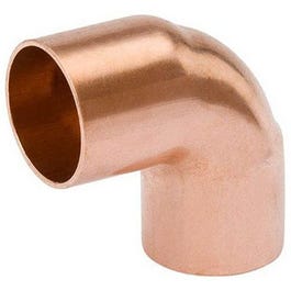 Pipe Fittings, Wrot Copper Reducing Elbow, 90 Degree, 3/4 x 1/2-In.