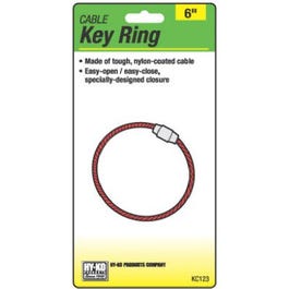 Cable Key Ring, Nylon Coated