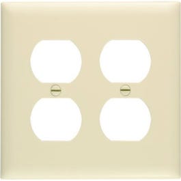 Ivory 2-Duplex Outlet Openings