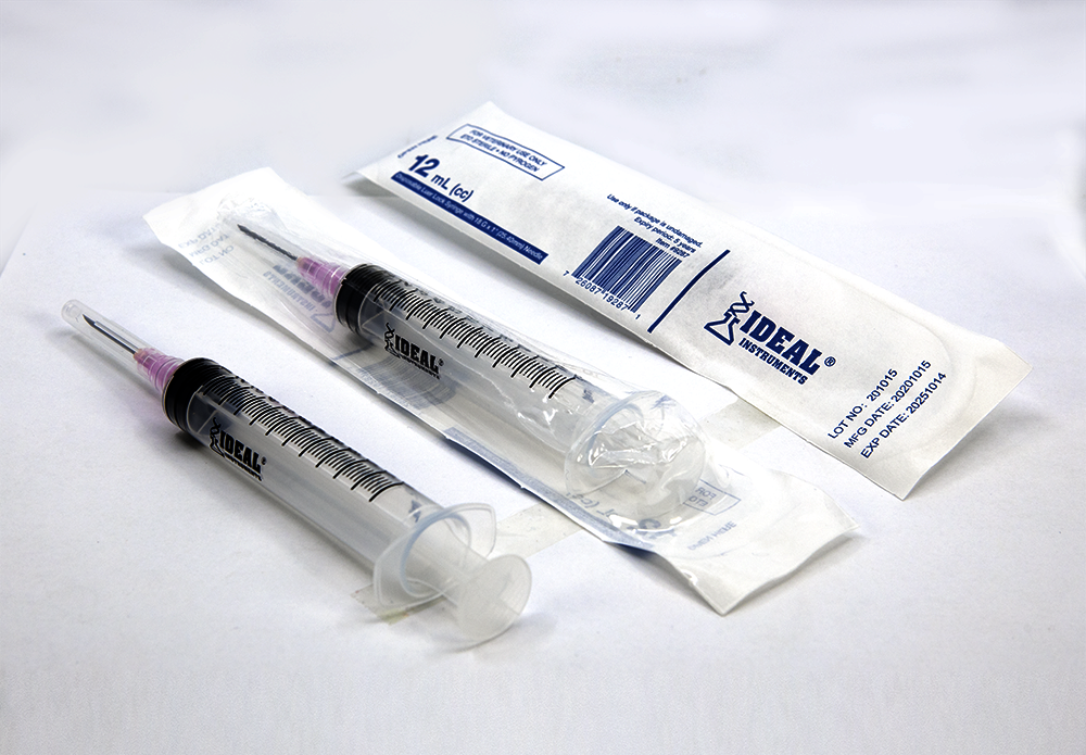Ideal® Syringes with Needles 12cc