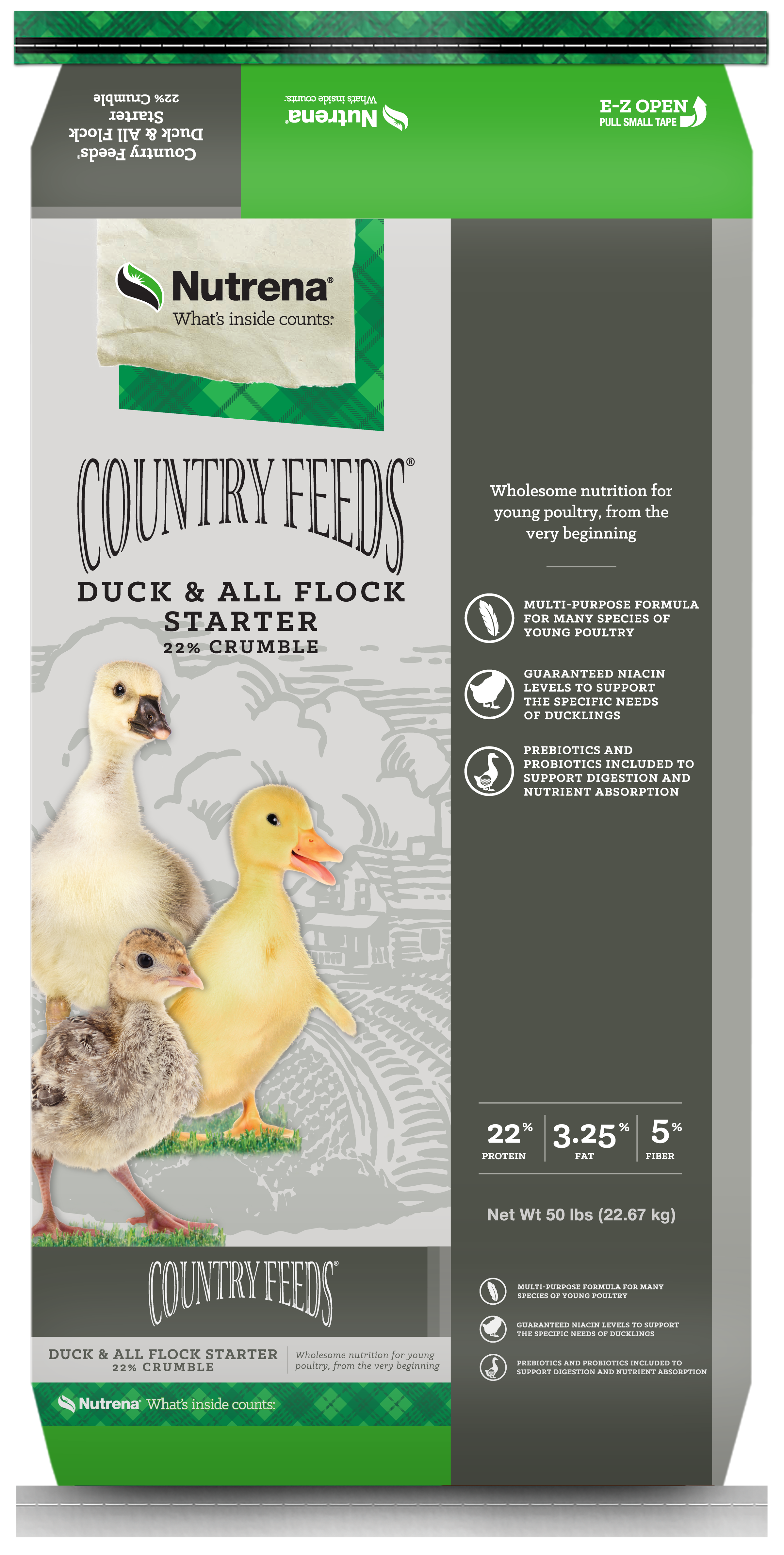 Nutrena® Country Feeds® Duck & All Flock Starter Crumble