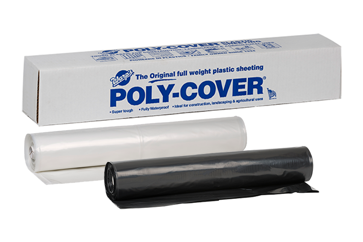Warp Brothers Poly-Cover® Genuine Plastic Sheeting 28' x 100' x 6 Mil (28' x 100' x 6 Mil, Black)