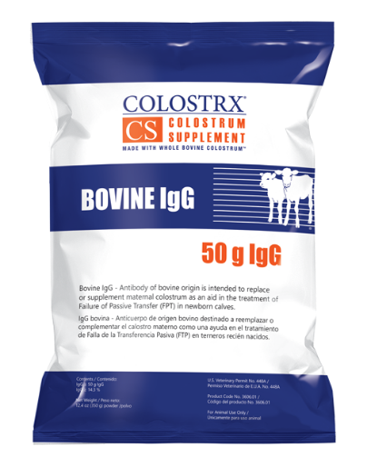 Colostrx CS Bovine 50 g IgG Colostrum Powdered Supplement