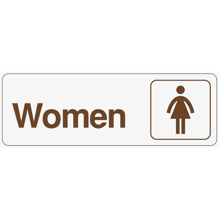 Hy-Ko Deco Series Plastic Restroom Sign, Women