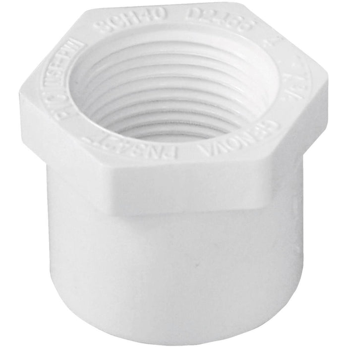 Charlotte Pipe 1 In. SPG x 3/4 In. FPT Schedule 40 PVC Bushing