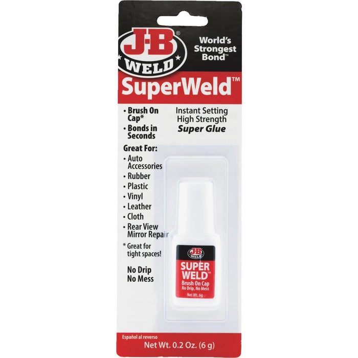 J-B Weld SuperWeld 0.2 Oz. Liquid Brush-On Super Glue