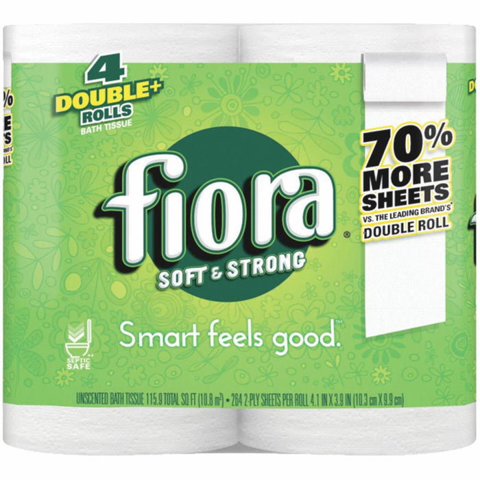 Fiora Soft & Strong Toilet Paper (4 Double Rolls)