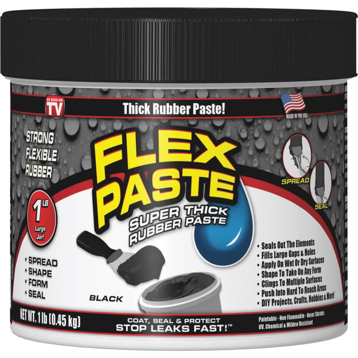 Flex Paste 1 Lb. Rubber Sealant, Black