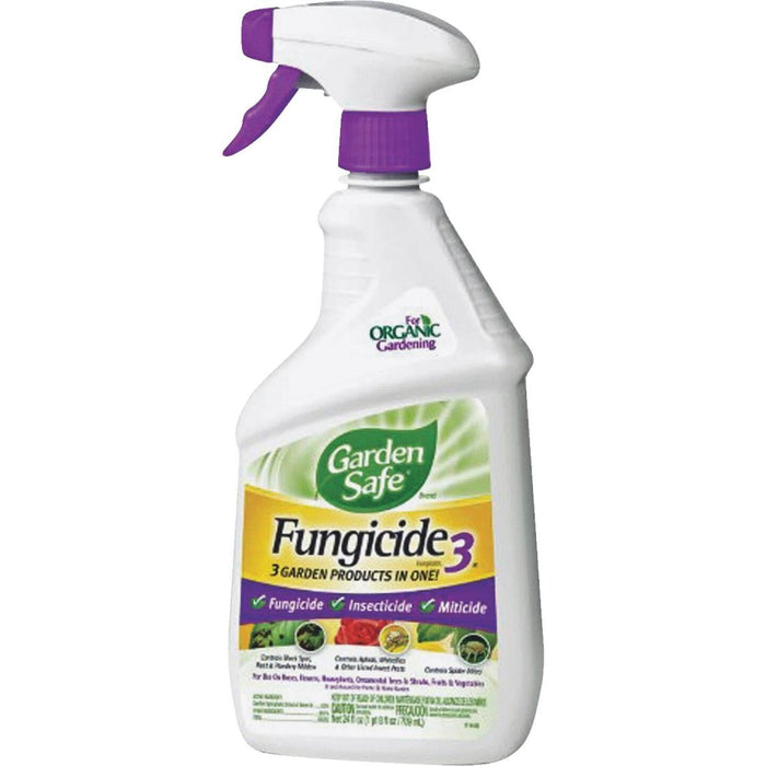 Garden Safe Fungicide 3 24 Oz. Ready To Use Trigger Spray Fungicide