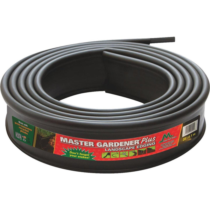 Master Mark Master Gardener Plus Professional 4.5 In. H. x 20 Ft. L. Black Recycled Plastic Lawn Edging