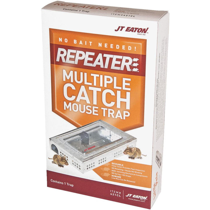 JT Eaton Repeater Multiple Catch Mechanical Mouse Trap with Inspection Window (1-Pack)