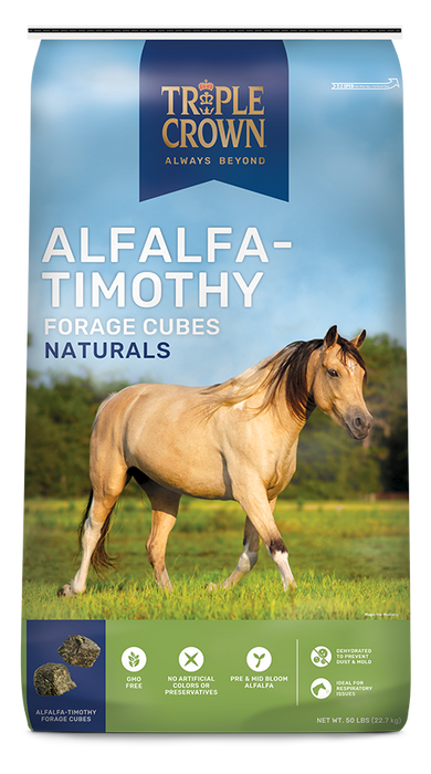 Triple Crown Premium Alfalfa-Timothy Forage Cubes (50 lbs)