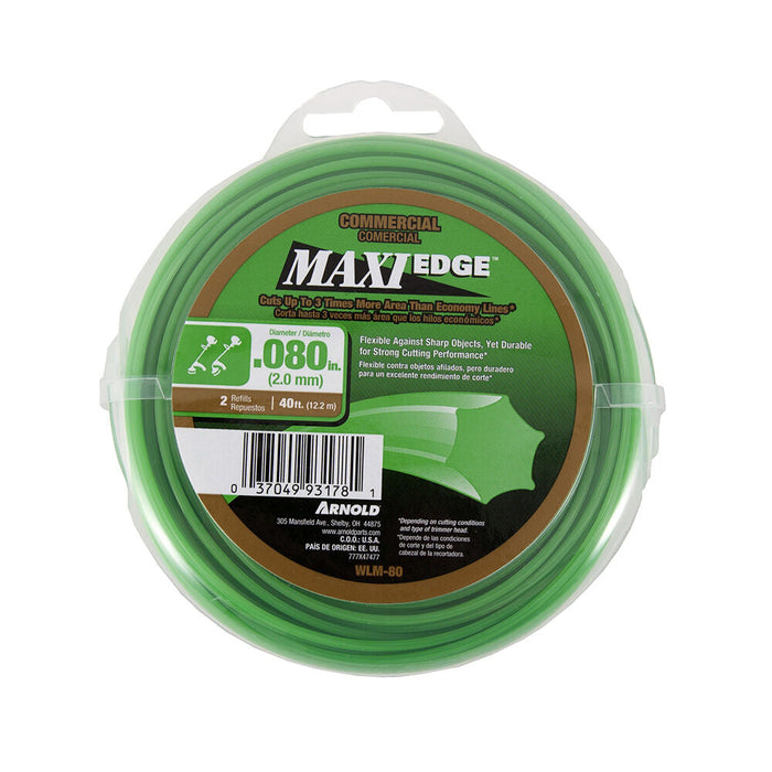 Arnold Corp .080" Maxi Edge Commercial Trimmer Line 40 feet
