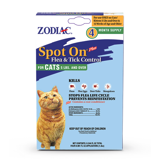Wellmark International ZODIAC® SPOT ON® PLUS FLEA & TICK CONTROL FOR CATS & KITTENS Wellmark International ZODIAC® SPOT ON® PLUS FLEA & TICK CONTROL FOR CATS & KITTENS