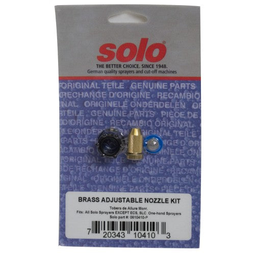 Solo Brass Adjustable Nozzle Kit With Screw Cap And Filter