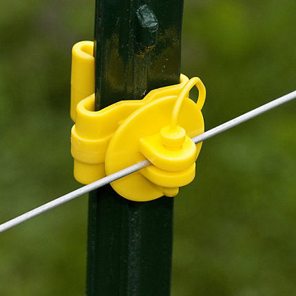Zareba® Yellow Pin-Lock T-Post Insulator