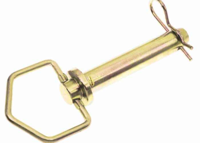 Speeco Special Products Swivel Handle Hitch Pin & Clip - Yellow Zinc, 1/2" x 6-1/4"