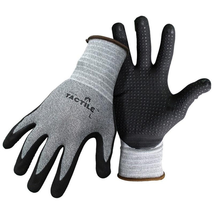 Boss Tactile Dotted Dipped Nitrile Palm & Fingers Glove